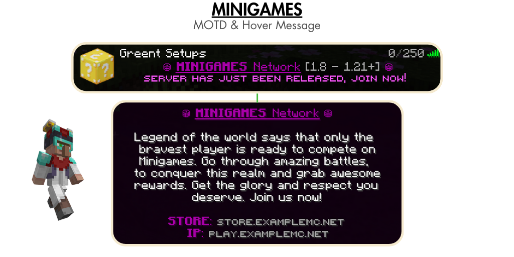 AdvancedNMOTD Configuration | 10 MOTDs
