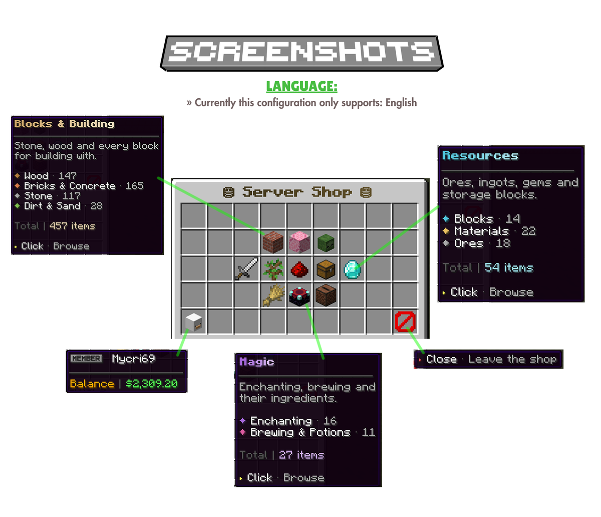 EconomyShopGUI Configuration | Balanced